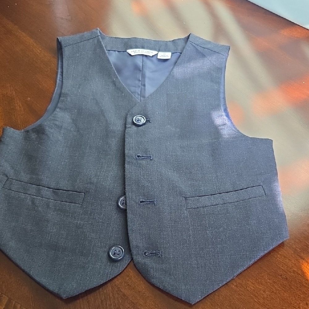 Janie and Jack Charcoal Kids Vest